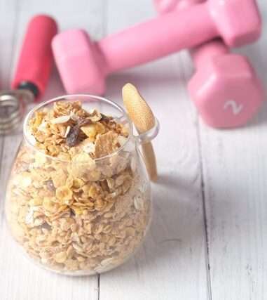 Ingredienti per nutrizione sportiva sana